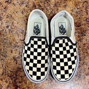 Checkered vans size 6 women